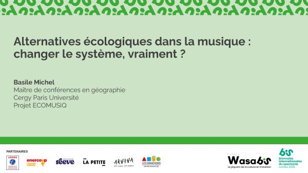 Podcast - Alternatives écologiques dans la musique : changer le système, vraiment ?