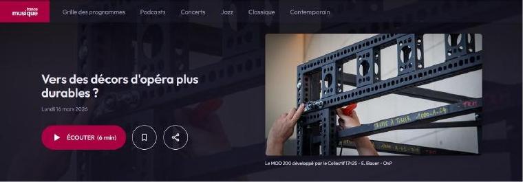 Reportage France Musique : Vers des décors d'opéra plus durables ?