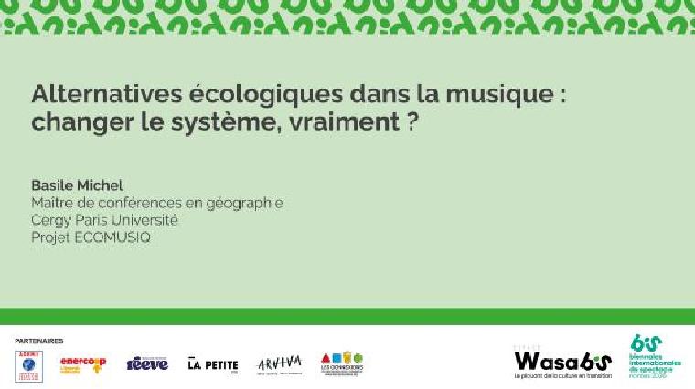 Podcast - Alternatives écologiques dans la musique : changer le système, vraiment ?